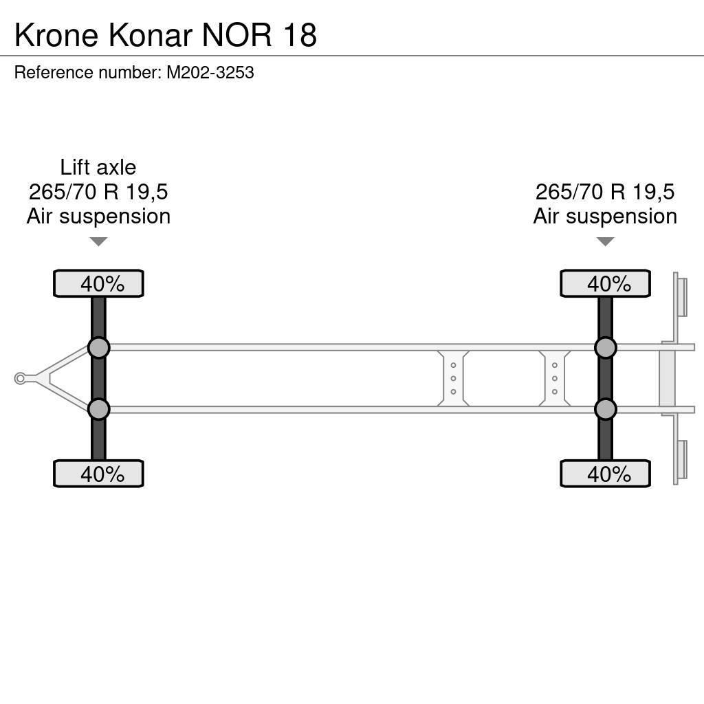 Krone Konar NOR 18 Prikolice platforme/otvoreni sanduk