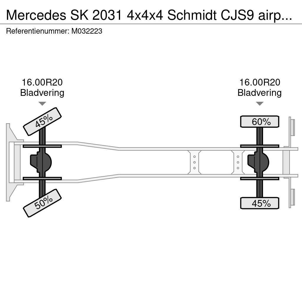 Mercedes-Benz SK 2031 4x4x4 Schmidt CJS9 airport sweeper snow pl Kamioni-šasije