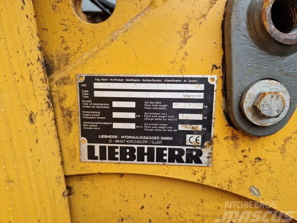 Liebherr A 316 Litronic Bageri za prenos primarnih/sekundarnih sirovina