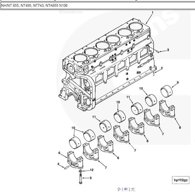 Shantui SD22 engine cylinder block Motori za građevinarstvo