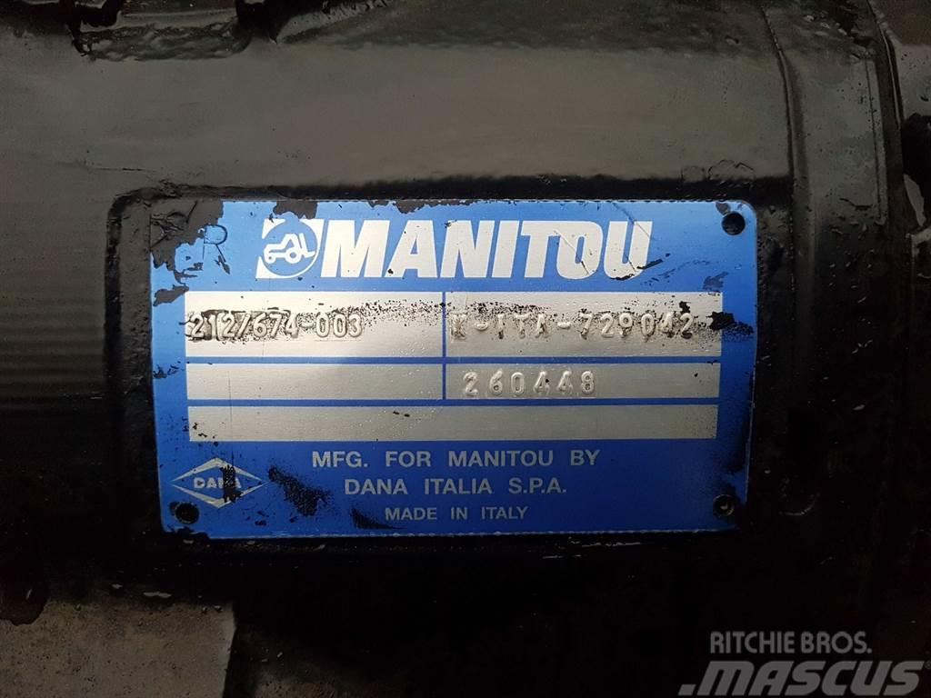 Manitou MT1840-Spicer Dana 212/674-003-Axle/Achse/As Osovine