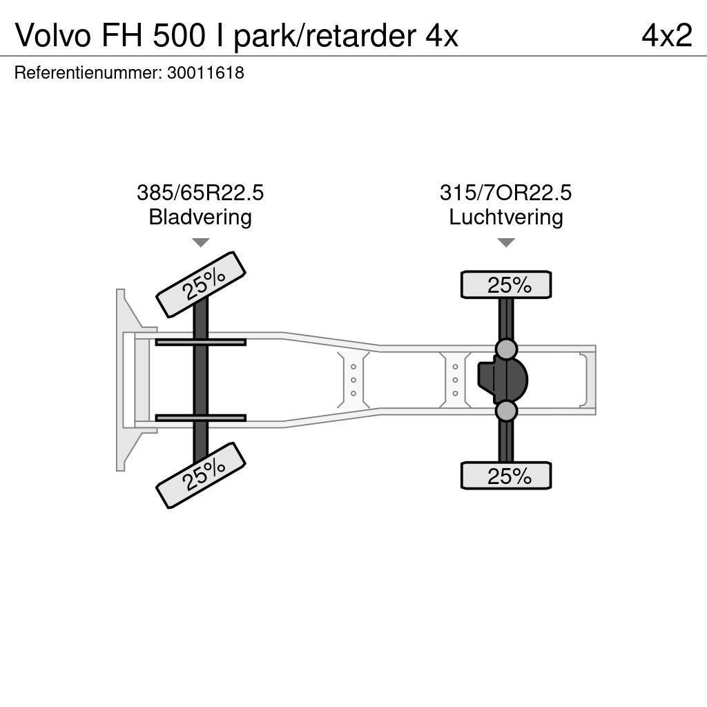 Volvo FH 500 I park/retarder 4x Tegljači