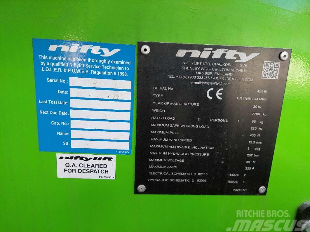 Niftylift HR 17 NE MK4 Zglobne podizne platforme