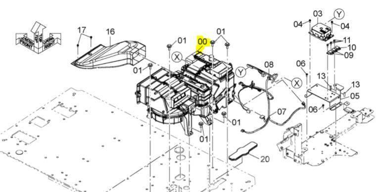 Hitachi ZX130-6 Aircon Unit - 4721889 Motori za građevinarstvo