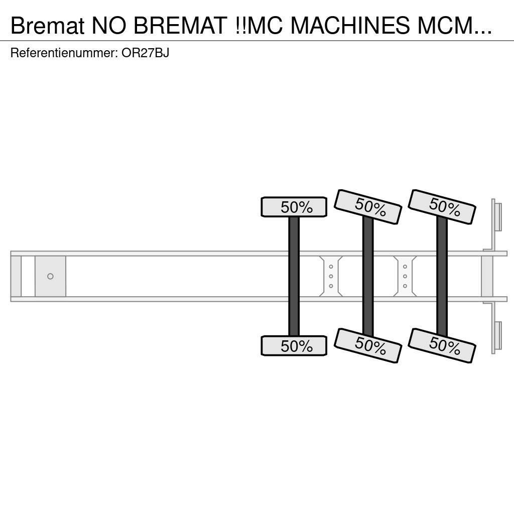  Bremat NO BREMAT !!MC MACHINES MCM-339-ST-S2!!CEME Ostale poluprikolice
