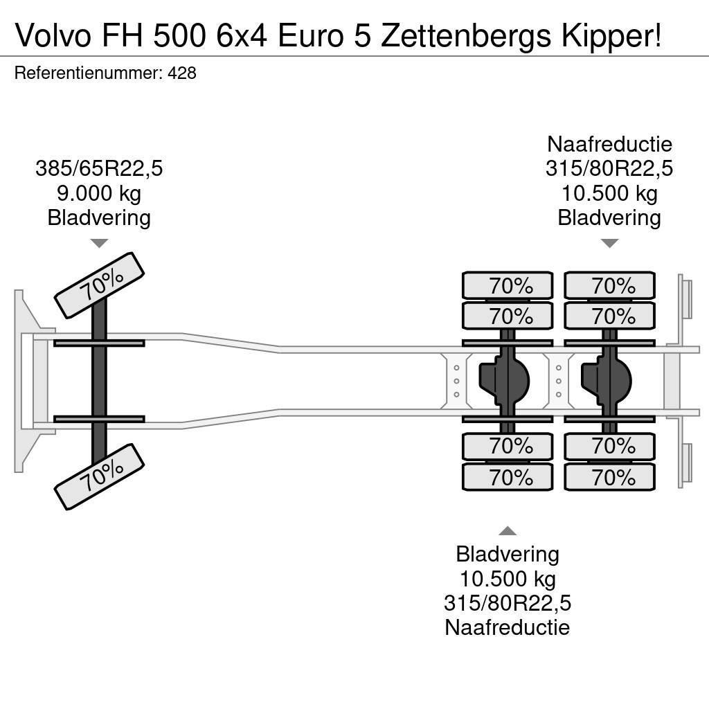 Volvo FH 500 6x4 Euro 5 Zettenbergs Kipper! Kiperi kamioni
