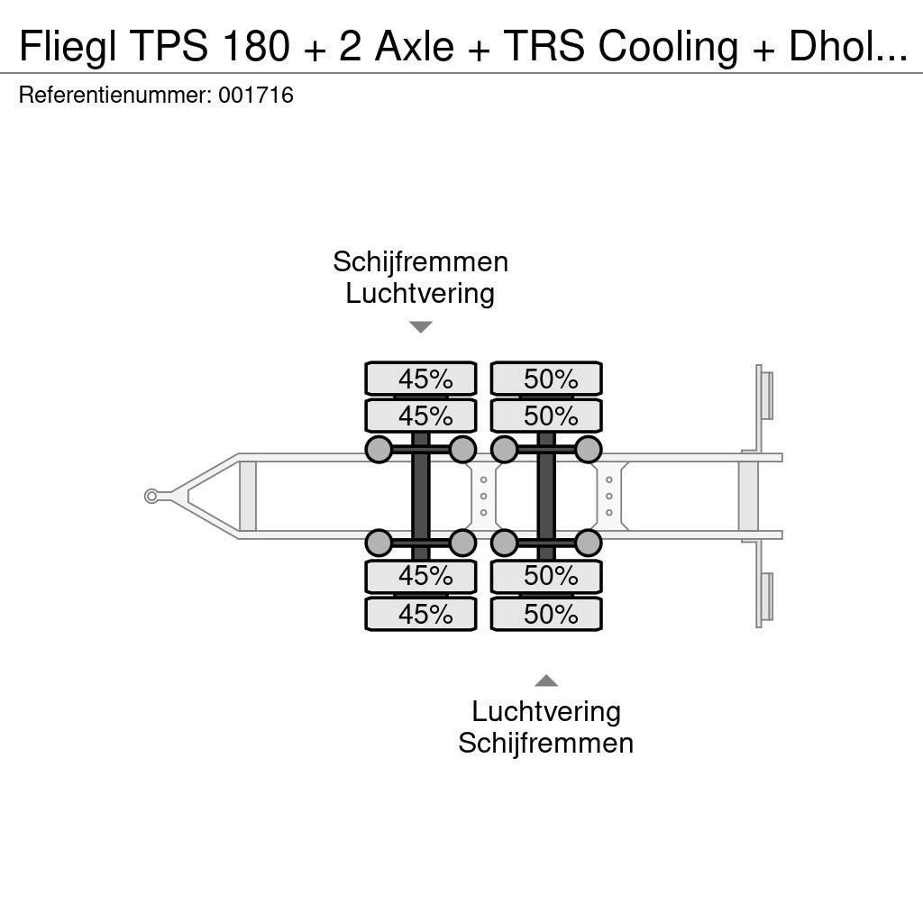 Fliegl TPS 180 + 2 Axle + TRS Cooling + Dhollandia Lift Prikolice za hladnjače