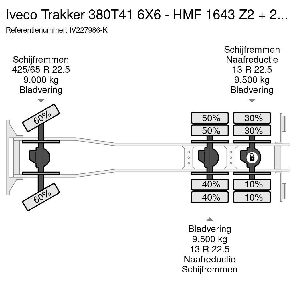 Iveco Trakker 380T41 6X6 - HMF 1643 Z2 + 2-WAY TIPPER Polovne dizalice za sve terene
