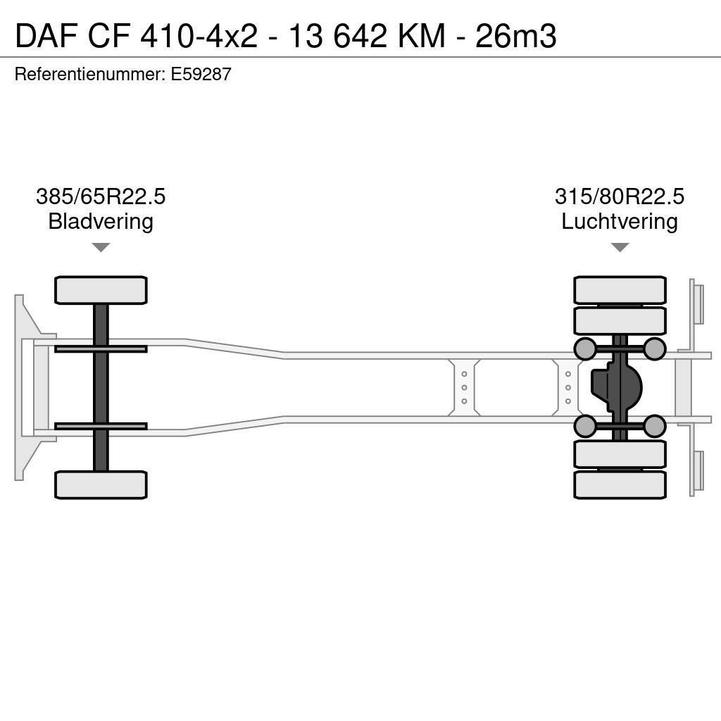 DAF CF 410-4x2 - 13 642 KM - 26m3 Kiperi kamioni