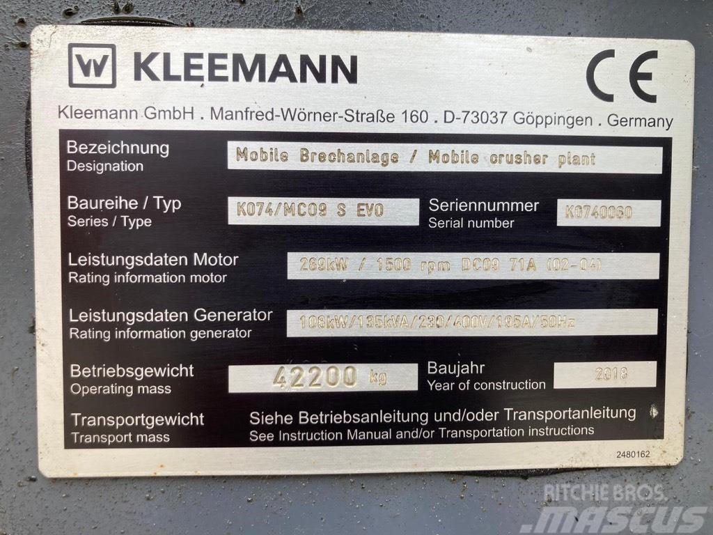 Kleemann Mco 9 s Mobilne drobilice