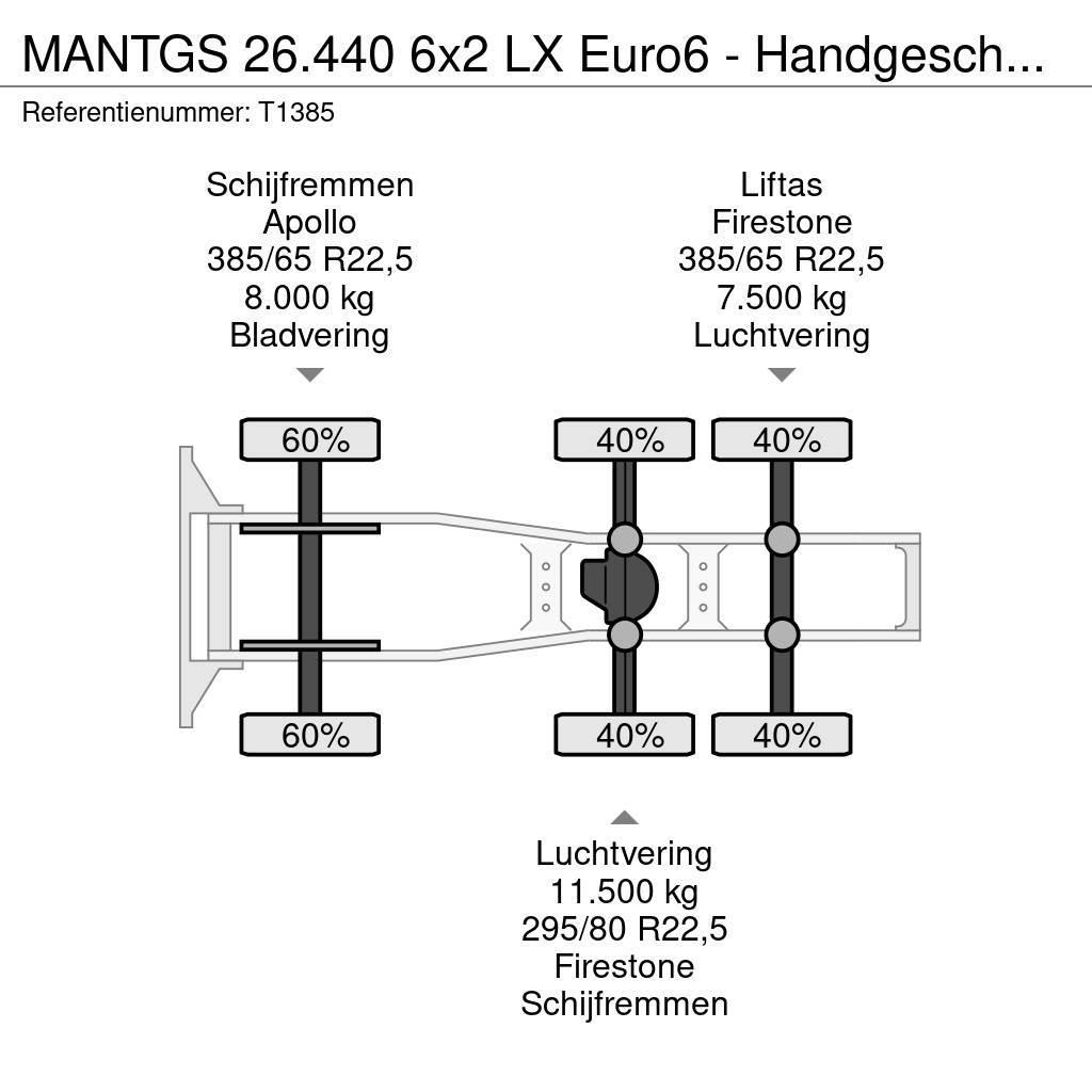 MAN TGS 26.440 6x2 LX Euro6 - Handgeschakeld - Lift-As Tegljači