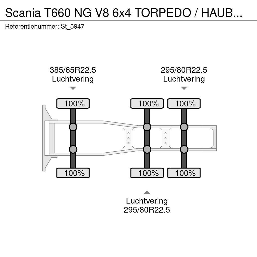 Scania T660 NG V8 6x4 TORPEDO / HAUBER / NEW ! Tegljači