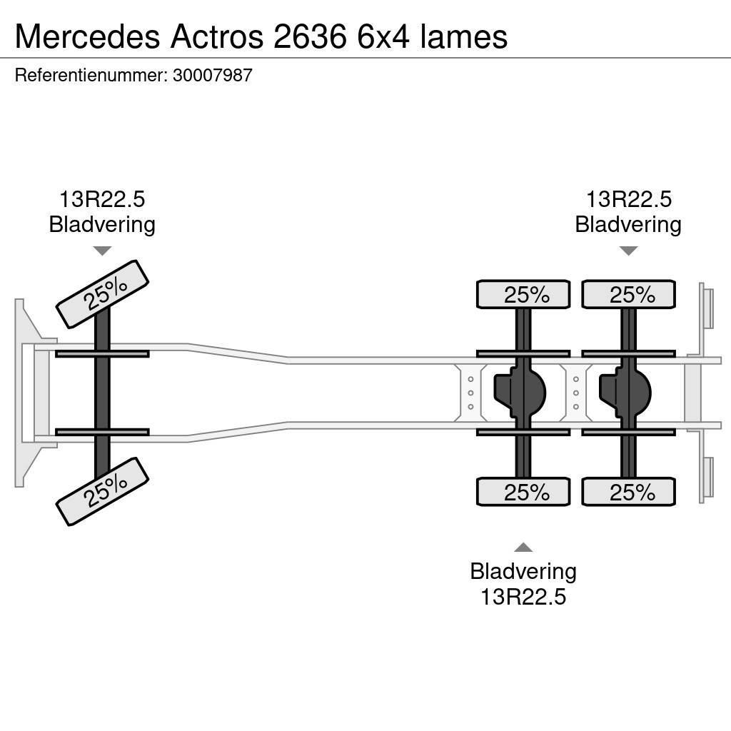 Mercedes-Benz Actros 2636 6x4 lames Kamioni sa otvorenim sandukom