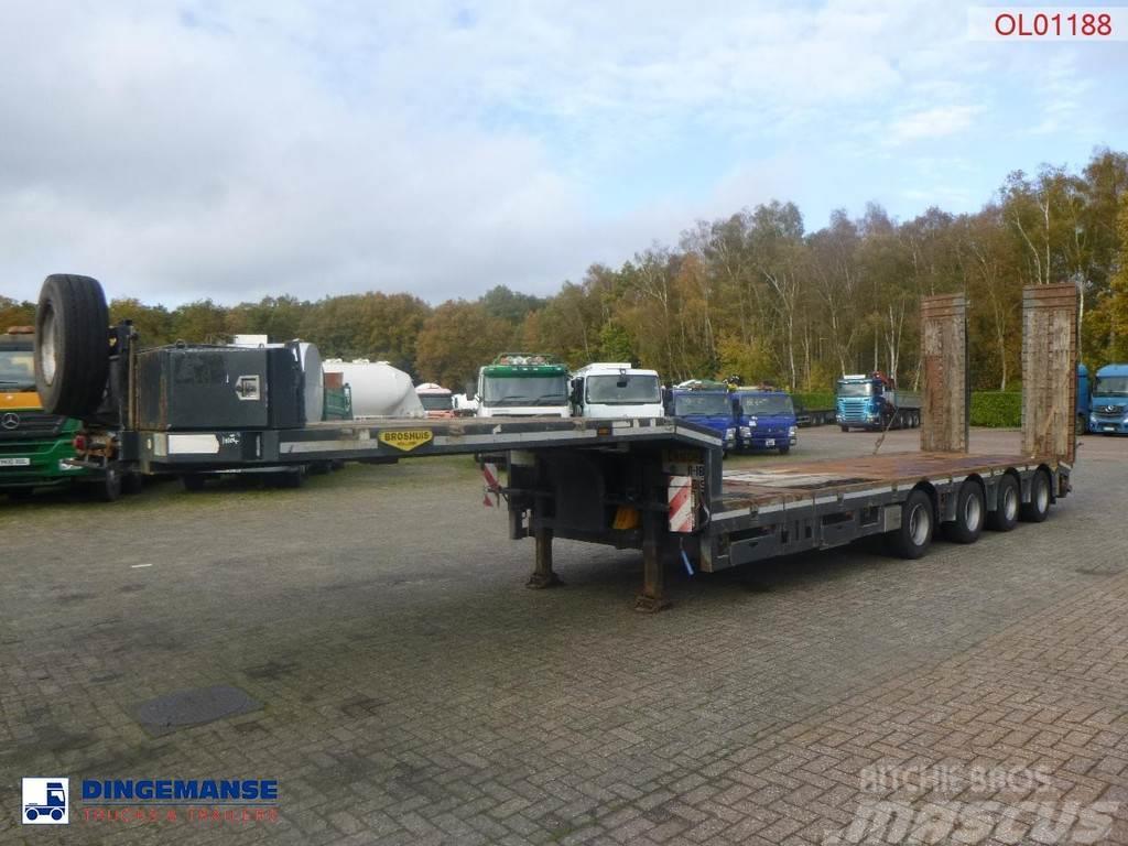 Broshuis 4-axle semi-lowbed trailer 71t + ramps + extendabl Poluprikolice labudice