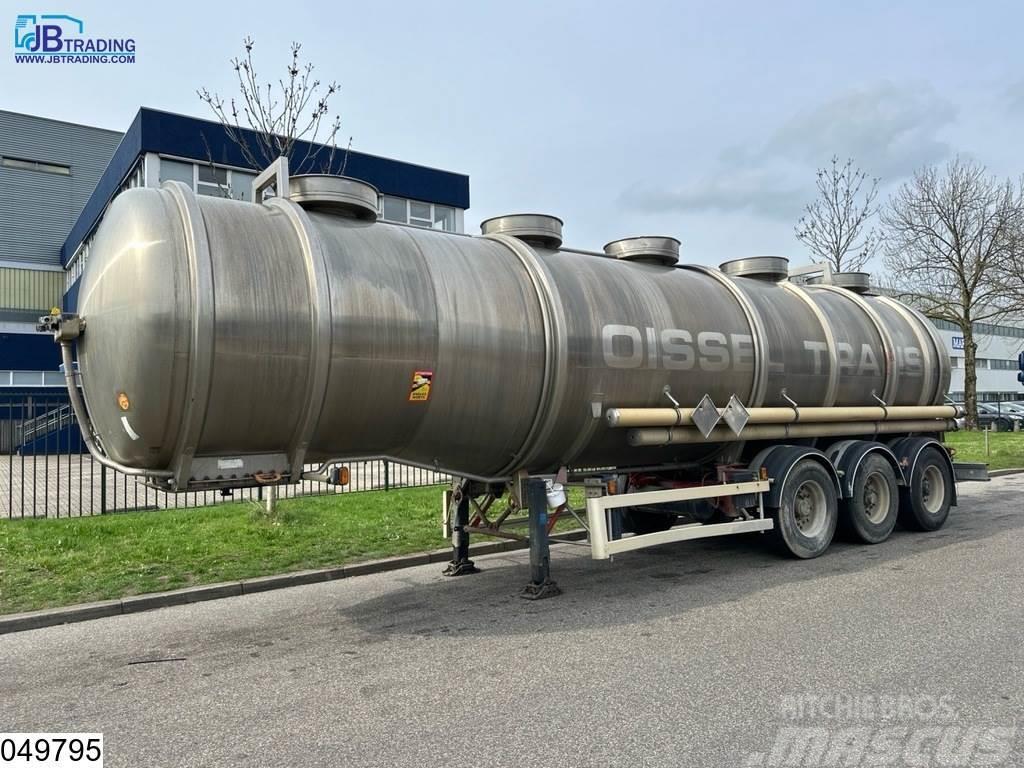 Magyar Chemie 37500 Liter RVS Tank, 1 Compartment Poluprikolice cisterne