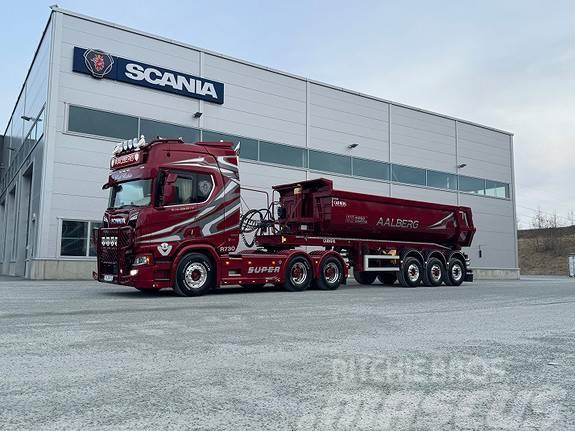 Scania R 730 A6x4NB Tipptrekker med 2020 mod Carnehl Tipp Tegljači