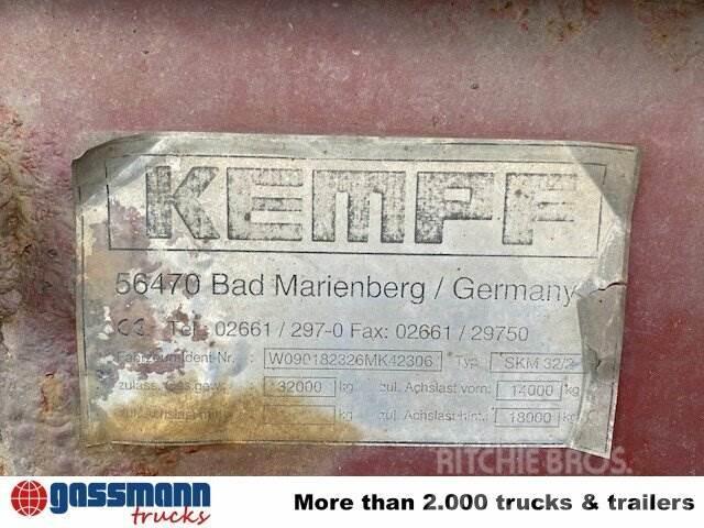 Kempf SKM 32/2 Stahlmulde ca. 24m³, Liftachse, Kiper poluprikolice