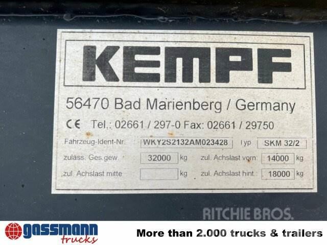 Kempf SKM 32/2 Stahlmulde ca. 23m³, Liftachse, Kiper poluprikolice