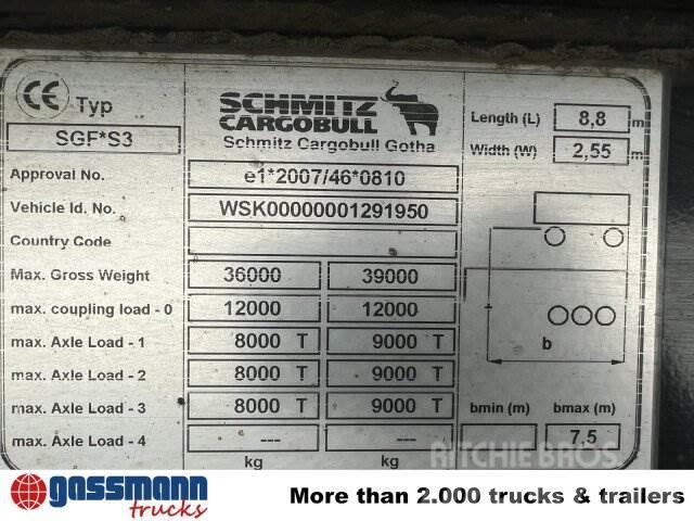Schmitz SKI 24 SL 7.2, Stahlmulde ca. 25m³, Liftachse Kiper poluprikolice