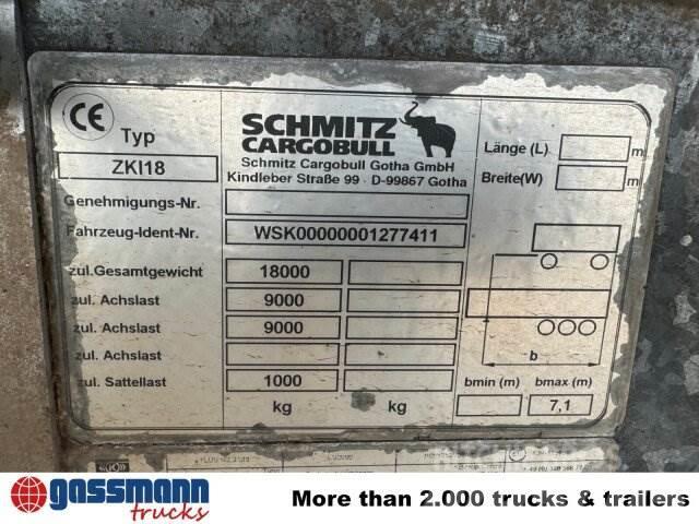 Schmitz ZKI 18-4.9, Stahlbordwände ca. 10m³, Rahmen Kiperi prikolice