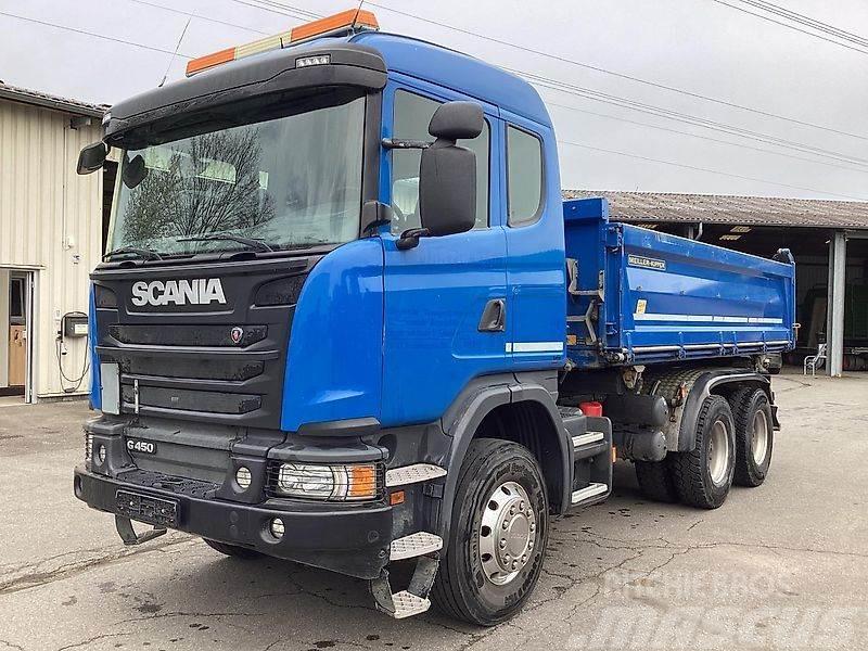 Scania G450 6x4 AP-Achsen Retarder Meiller 3-Seiten Stahl Kiperi kamioni
