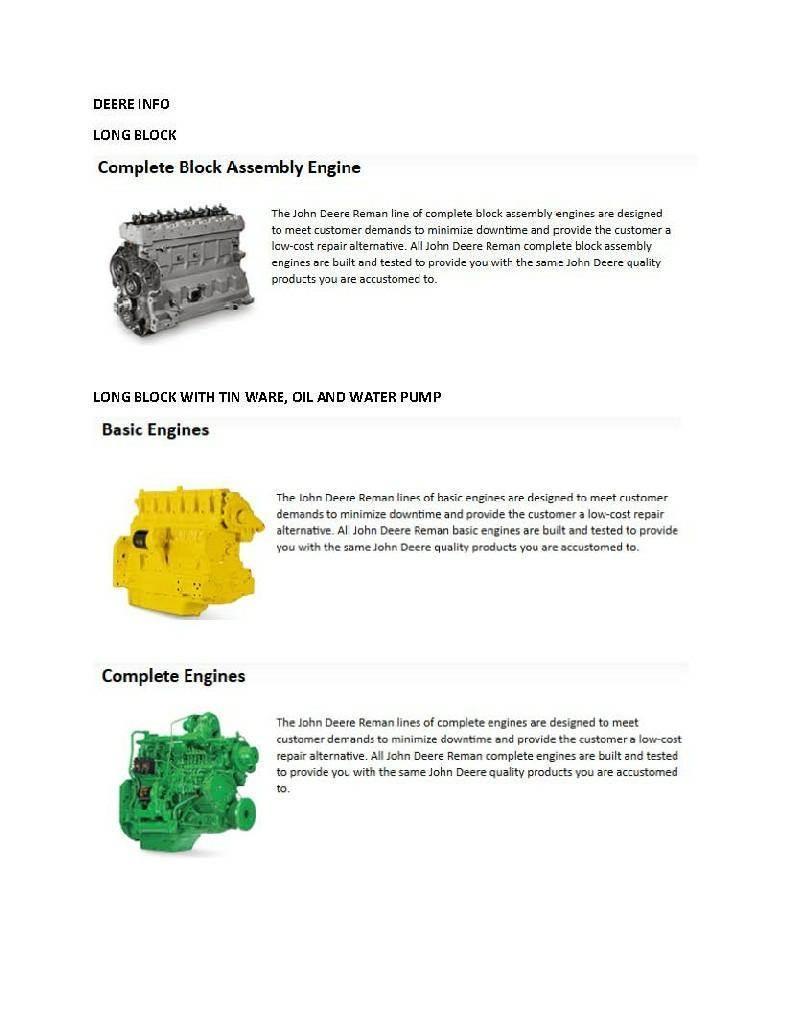 John Deere 4045 Motori za građevinarstvo