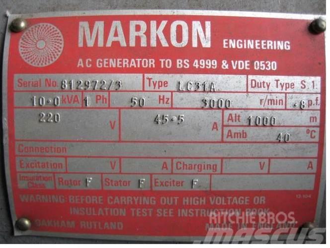  10 kVA Markon Type LC31A Generator Ostali generatori