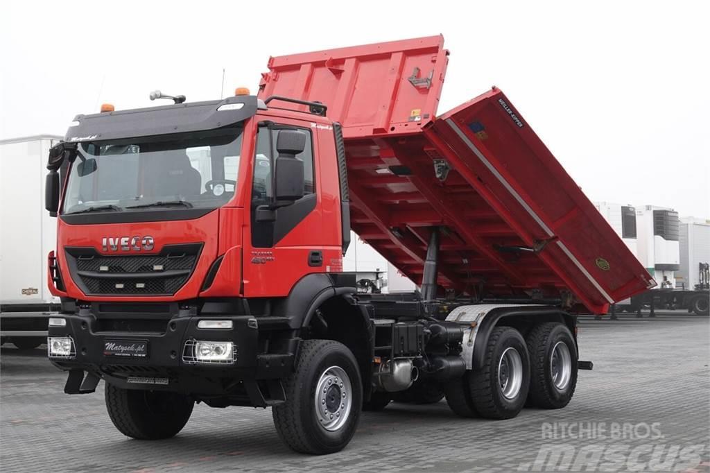 Iveco TRAKKER 450 / 6x6 / WYWROTKA / BORDMATIC / MEILLER Kiperi kamioni