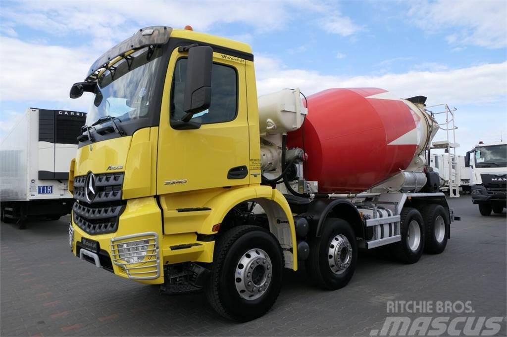 Mercedes-Benz AROCS 3240 / GRUSZKA 9m3 / LIEBHERR / BETONOMIESZA Kamioni mešalice za beton