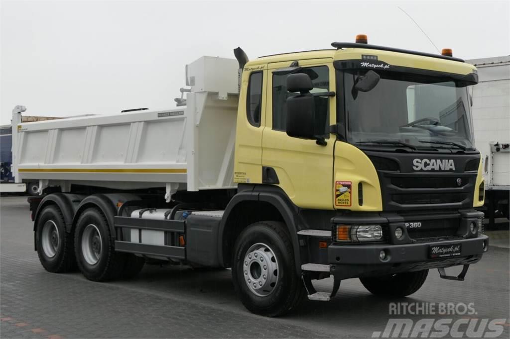 Scania P 360 / 6x4 / WYWROTKA / BORDMATIC / MEILLER KIPPE Kiperi kamioni