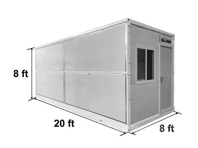  20 ft x 8 ft x 8 ft Foldable Metal Storage Shed wi Kontejneri za skladištenje