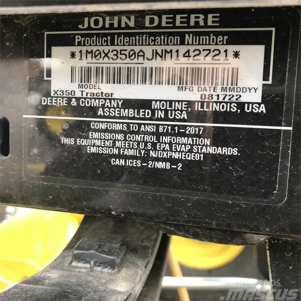 John Deere X350 Manji traktori