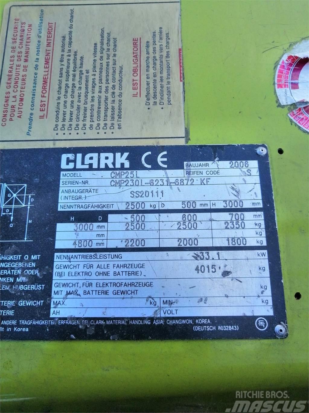 Clark CMP 25 L Viljuškari - ostalo