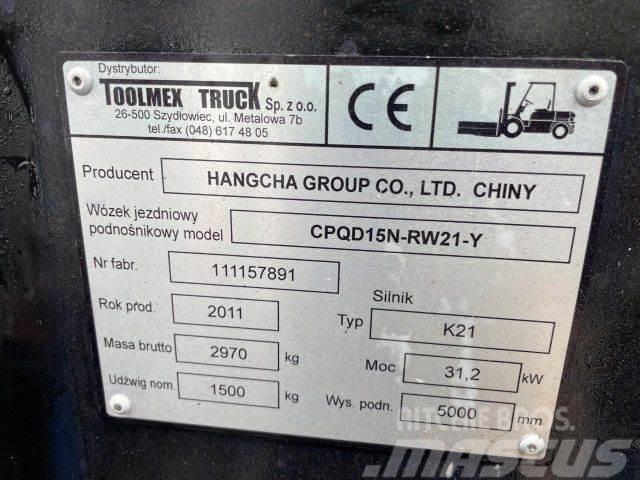 Hangcha 15N stapler,vin 891 Plinski viljuškari
