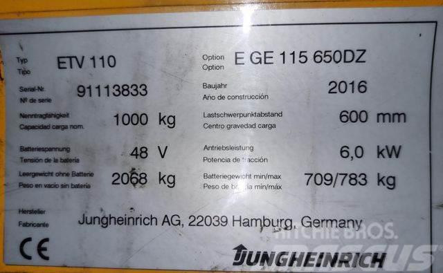 Jungheinrich ETV 110 - TRIPLEX - 6.500MM HUBHÖHE - NEUWERTIG Viljuškari sa pomičnim stupom