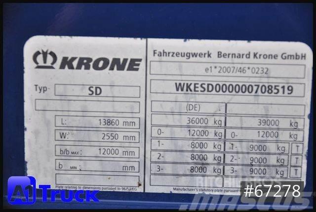 Krone SDK 27, Koffer, Doppelstock, 1 Vorebsitzer Sanduk poluprikolice