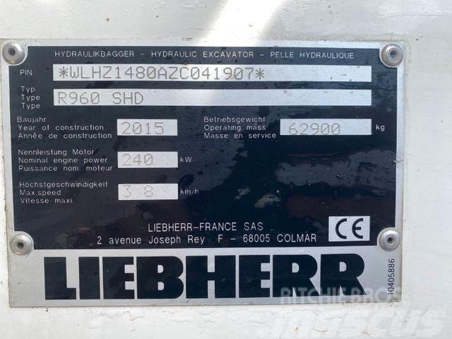 Liebherr R960 SHD ** BJ. 2015* 10.000H/Klima/ZSA/TOP Zust Bageri guseničari