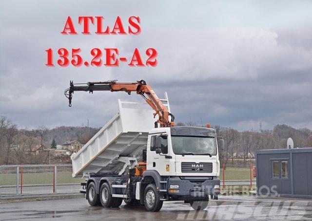 MAN TGA 26.350* ATLAS 135.2E-A2 + FUNK / 6x4*TOP 6x4 Kiperi kamioni