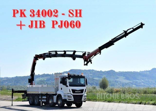MAN TGS 35.440* PK34002-SH F + JIB PJ060/FUNK * 8x4 Kamioni sa kranom