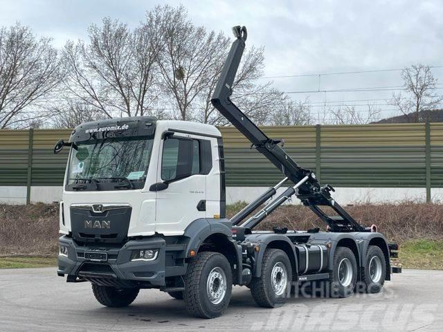 MAN TGS 35.480 8x4 Euro6e Hiab MultLift Abrollkipper Rol kiper kamioni sa kukom za podizanje tereta