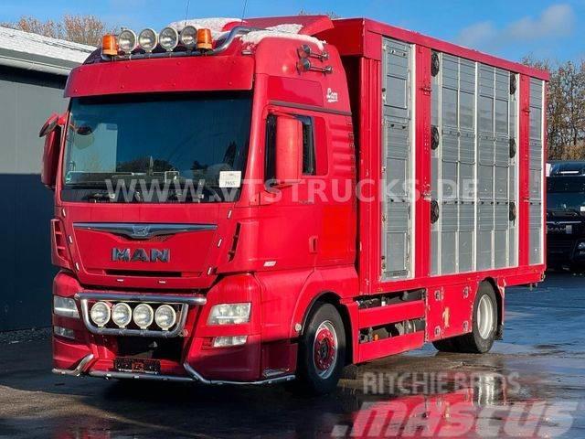 MAN TGX 18.580 Euro 6 3.Stock FINKL Hubdach,Tränke Kamioni za prevoz životinja