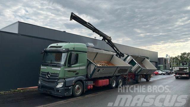 Mercedes-Benz 2545 6x2 Euro6 2-Seiten-Kipper ATLAS 145 KRAN Kiperi kamioni