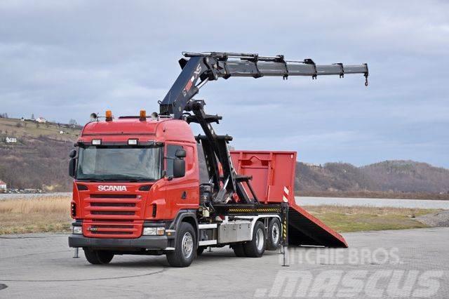 Scania G 400 * Abschleppwagen 6,40m* KRAN + FUNK * TOP Rol kiper kamioni sa kukom za podizanje tereta