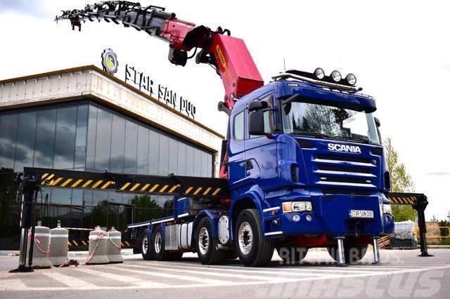Scania R480 8x2 PALFINGER PK 150002 FLY JIB WINCH CRANE Kamioni sa kranom