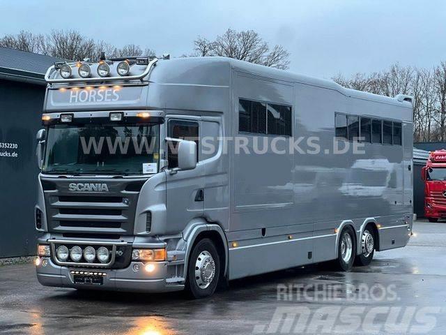 Scania R500 V8 Pferdetransporter Pop Out Roelofsen Auf. Kamioni za prevoz životinja