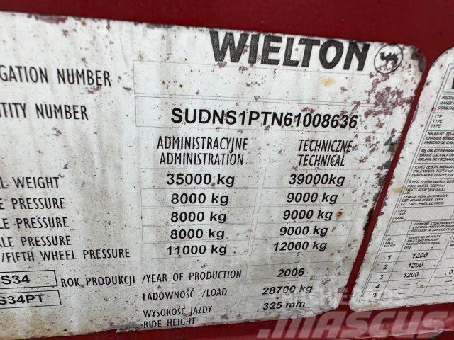 Wielton trailer for containers vin 636 Poluprikolice sa voznim postoljem