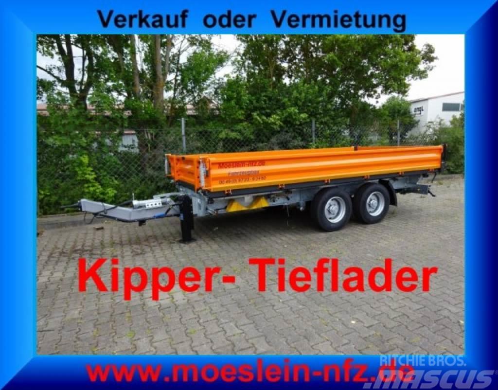 Möslein TTD11 Orange neuer Tandem 3- Seitenkipper Tieflad Kiperi prikolice