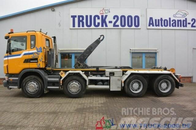 Scania G 480 8x4 Knick-Schub Haken 24 Tonnen Retarder Rol kiper kamioni sa kukom za podizanje tereta