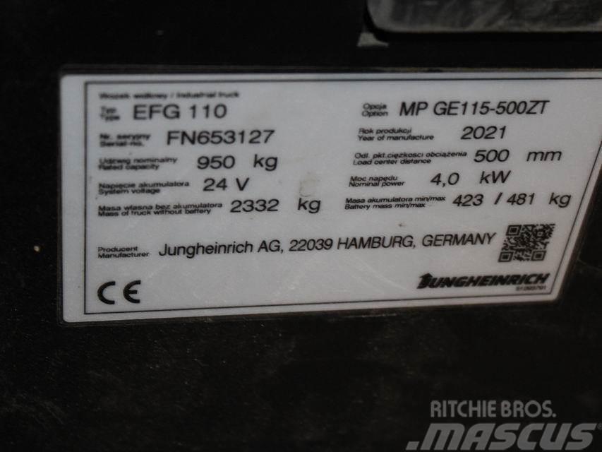 Jungheinrich EFG 110 MP GE115-500ZT Električni viljuškari