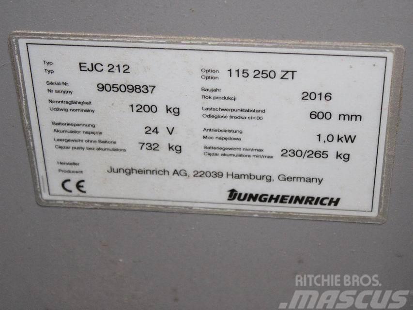 Jungheinrich EJC 212 115-57 250ZT Ručni električni viljuškar